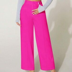 Shein Pink Petite Palazzo Pants